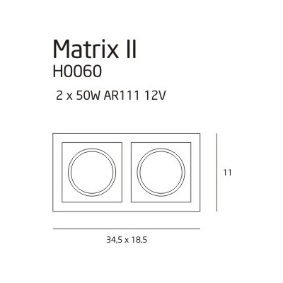 Oprawa halogenowa Matrix II H0060