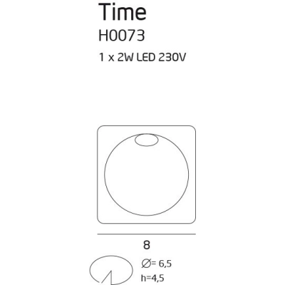 Oprawa schodowa TIME IP54 H0073