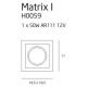 Oprawa halogenowa Matrix H0059