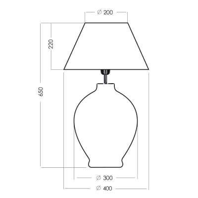 Lampa stołowa Capri L014041215 4concepts