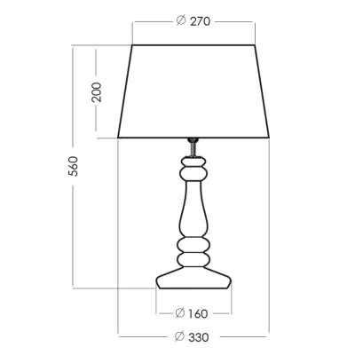 Lampa stołowa Petit Trianon Copper L051261217 4concepts