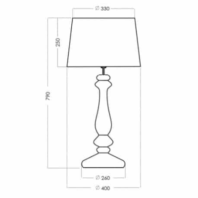 Lampa stołowa Versailles L204061261 4concepts