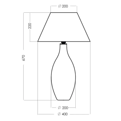 Lampa stołowa Kenya L003092207 4concepts