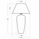 Lampa stołowa Bilbao Violet L019711215 4concepts