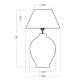 Lampa stołowa Capri L014041215 4concepts