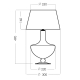 Lampa stołowa Oxford Transparent Copper L048411514 4concepts