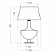 Lampa stołowa Oxford Transparent Black L048311503 4concepts