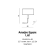 Kinkiet AMADEO LED SQUARE WHITE AZ2418+AZ2420 AZZARDO
