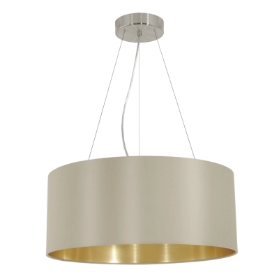 lafabryka.pl Lampa wisząca MASERLO 31607 EGLO  taupe, złoty nie tylko lampy