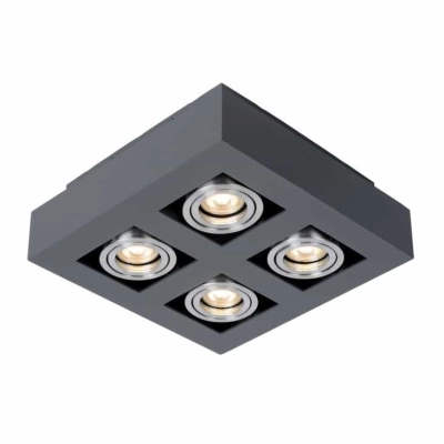 Plafon  Casemiro IT8002S4-BK/AL Italux tylko brac - rabaty czekaja