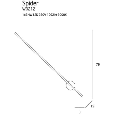 Spider kinkiet  W0212 MaxLight
