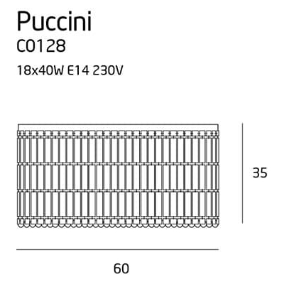 Puccini plafon C0128 MaxLight