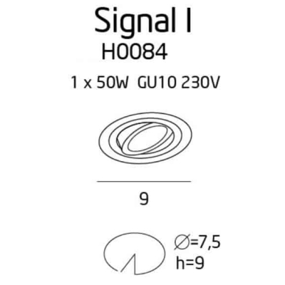 lafabryka Signal I H0086 oprawa podtynkowa czarna MaxLight 