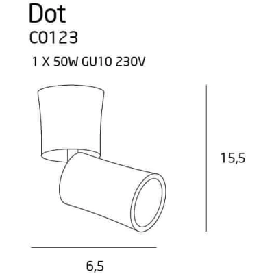 DOT lampa sufitowa C0123 MaxLight