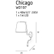 Kinkiet CHICAGO II W0198 chrom MAXlight