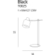 Lampka biurkowa BLACK T0025 MAXlight