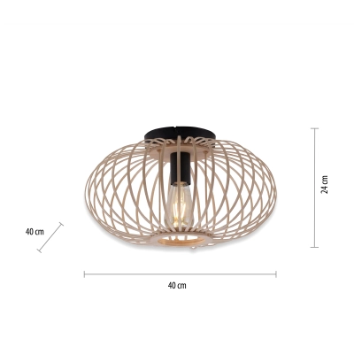 SUFITOWA 11410-79 RACOON LAMPA SUFITOWA NATURALNE DREWNO  Paul Neuhaus by Zuma Line