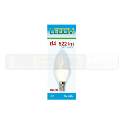 Żarówka LED SMD E14 230V 6W biała dzienna