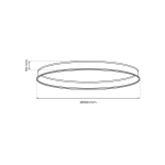ROUND SZYNA PODTYNK MAGNETIC OKRĄG śr. 600mm ML8700 Milagro