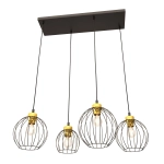 Lampa wisząca NANDO 4 BL GOLD 1368/4 EMIBIG Lighting