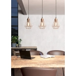 Lampa wisząca miedziana Tarbes 94195