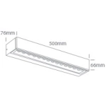 67526A3/AN/W ANTHRACITE WALL 13W WW IP65 230V One Light