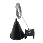 lafabryka.pl ZAWIESIE LINKOWE Z UCHWYTEM 2 M MHT1-KIT-BK CZARNE MaxLight