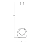Lampa wisząca NICOLE AZ6197 LED 8W/3000K AZZARDO