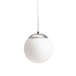 lafabryka.pl BOLLY 17 wisząca szkło opalowe/chrom 230V LED E27 15W IP44 R13692 Rendl light studio