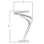 Lampa stołowa TWIST TABLE 3-STEP DIMM GD AZ5736 AZZARDO
