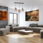 lafabryka.pl Lampa wisząca SANTIAGO AMBER 3xE27 MLP6610 Milagro