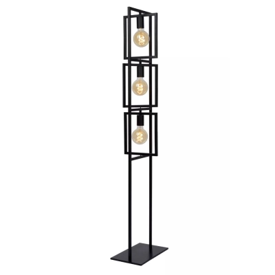 lafabryka.pl Lampa podłogowa 3xE27 black LUUK 00726/03/30 Lucide