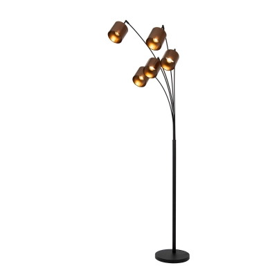 RANKOS - Lampa podłogowa - 5xE27 - Black 05747/85/30 Lucide