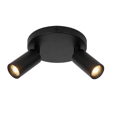 RITMO - Plafon - Ø 15 cm - 2xGU10 - BLACK 09942/12/30 Lucide