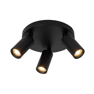RITMO - Plafon - Ø 18 cm - 3xGU10 - Black 09942/13/30 Lucide
