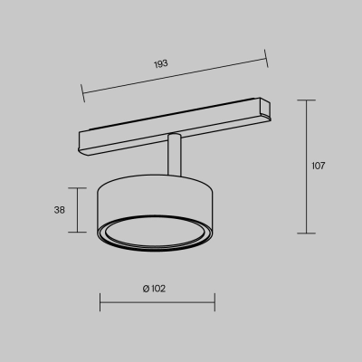 Lampa szynowa Rado Exility 4000K 18W 120° TR040-2-18W4K-W Maytoni