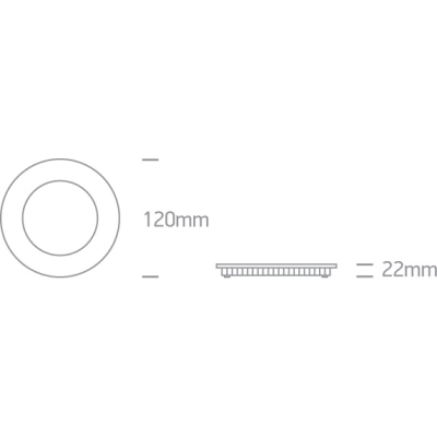 BLACK CCTV 8W IP20 230V 10108FA/B/V ONE LIGHT