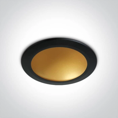 lafabryka.pl Nata 2 10116FD/B/BS downlight w kolorze czarny-mosiądz LED 3000K 16W dark light; zasilacz 300mA w komplecie