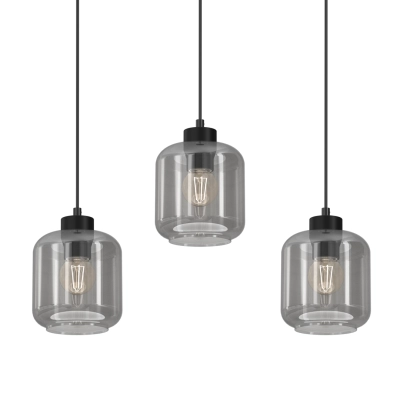 lafabryka.pl Lampa wisząca SOMBRA SMOKED 3xE27 MLP8374 MILAGRO