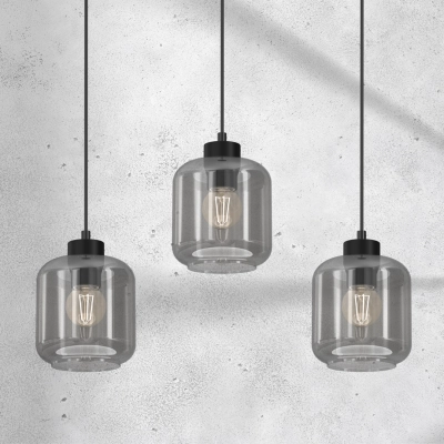 lafabryka.pl Lampa wisząca SOMBRA SMOKED 3xE27 MLP8374 MILAGRO