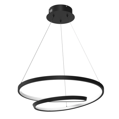 lafabryka.pl Lampa wisząca LUCERO BLACK 48W LED ML7948 MILAGRO