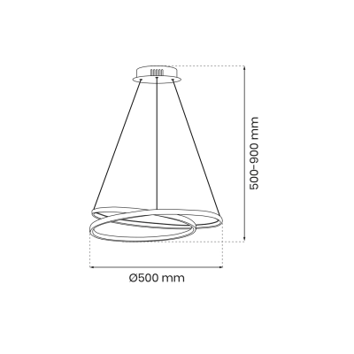 lafabryka.pl Lampa wisząca LUCERO BLACK 48W LED ML7948 MILAGRO