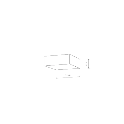 Plafon LID SQUARE LED 15W 3000K 10424 Nowodvorski