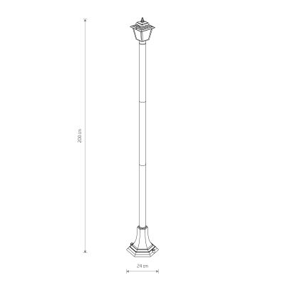 Lampa stojąca ANA 2m 10502 IP44 Nowodvorski