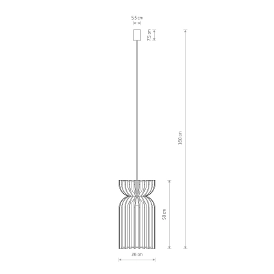 lafabryka.pl Lampa wisząca KYMI BLACK A 10573 Nowodvorski