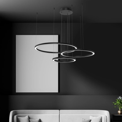 Lampa wisząca GALAXIA BLACK 85W LED ML8789 MILAGRO