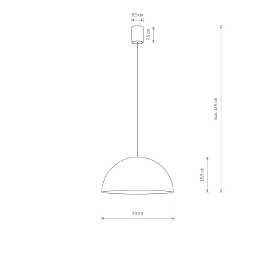Lampa wisząca HEMISPHERE SUPER S WHITE 10695 Nowodvorski