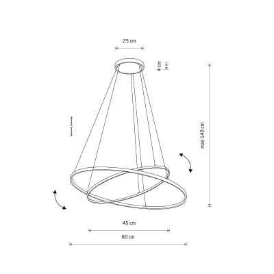 Lampa wisząca CIRCOLO LED 3000K 10814 Nowodvorski