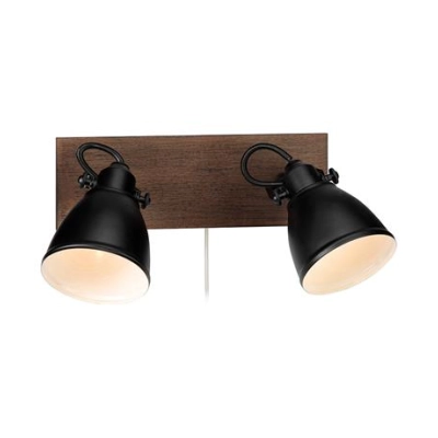 lafabryka.pl Kinkiet NATIVE Wall 2L Brown/Black 108213 Markslojd