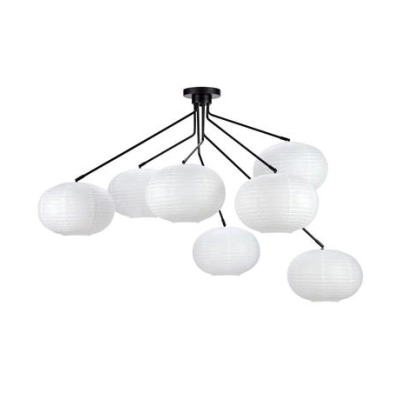 lafabryka.pl Lampa wisząca GALAXY Ceiling 7L Black/White 108216 Markslojd
